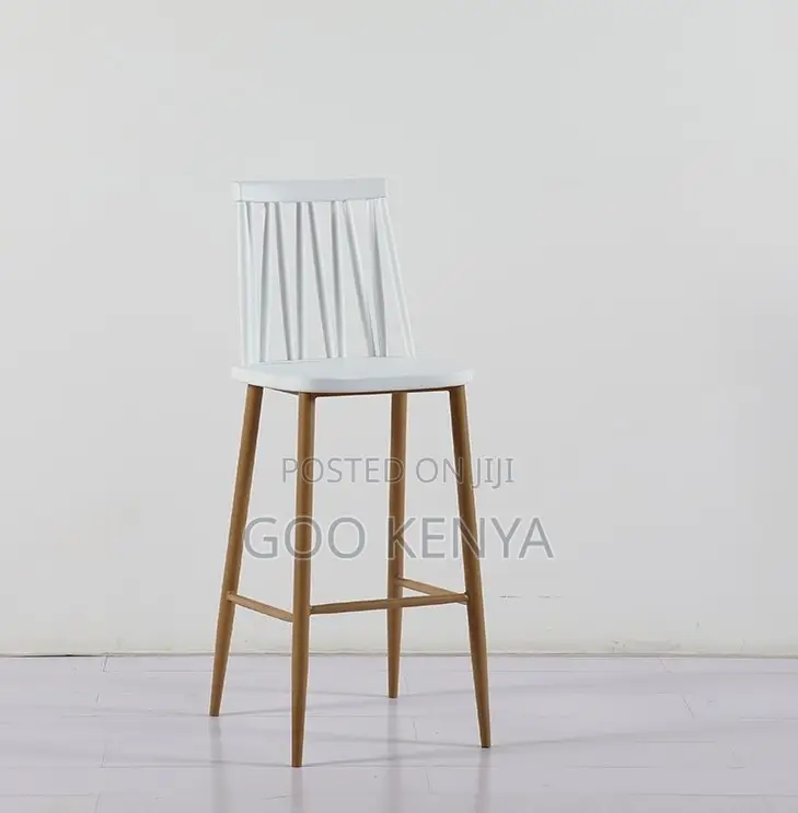 Home Bar Stool; Outdoor Plastic Designer Bar Stool With Painted Legs