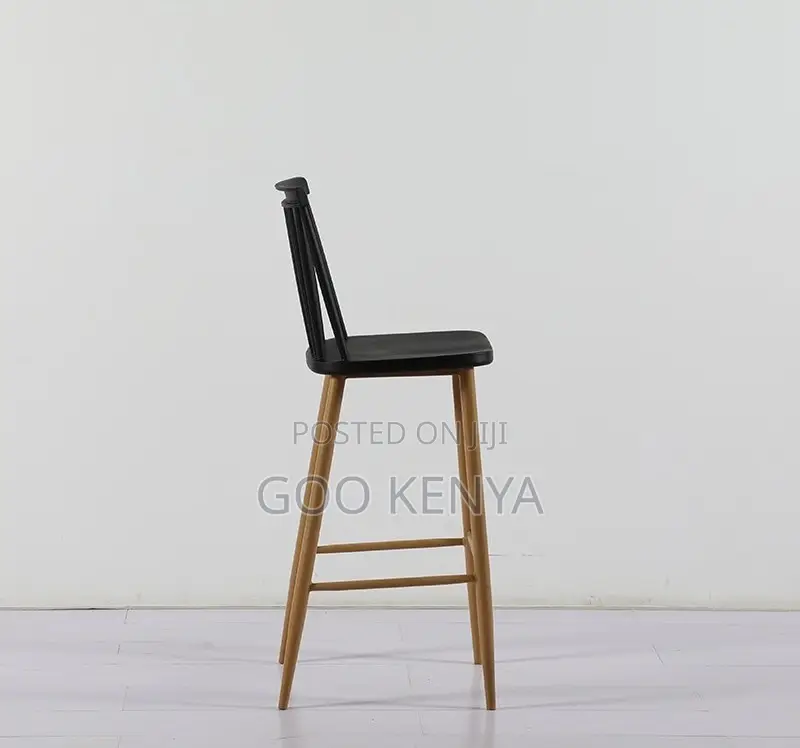 Home Bar Stool; Outdoor Plastic Designer Bar Stool With Painted Legs