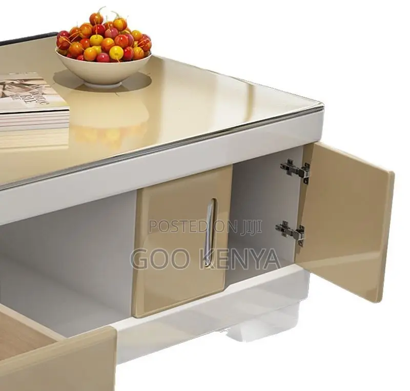 Home Tv Table Set; Modern Lacquered Tv Cabinet With Coffee Table Combo