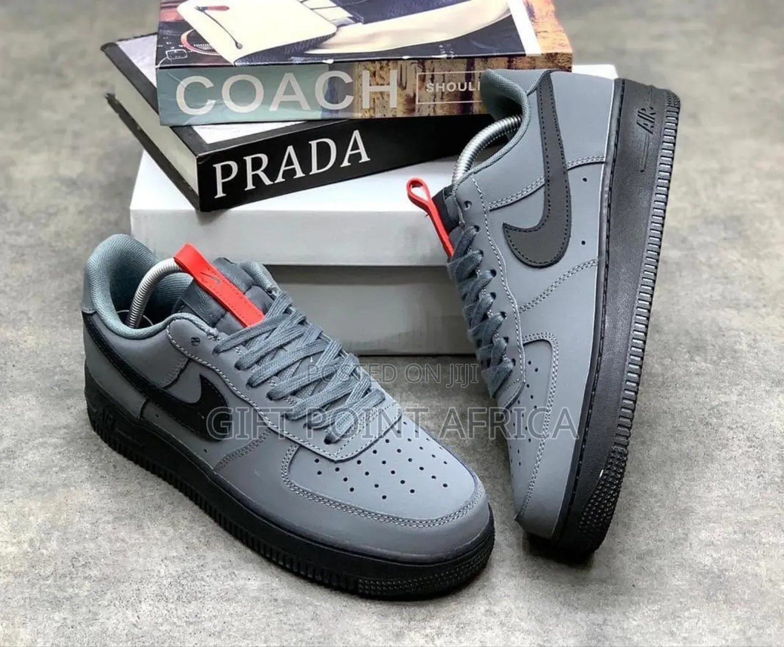 Nike Air Force 1 "Anthracite" Sneakers.