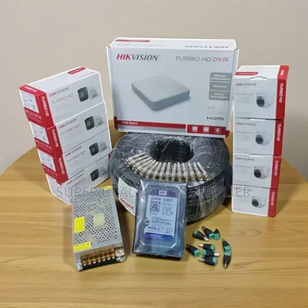 Hikvision 1080p Full Hd CCTV 8 Camera Kit 8 Chnnel DVR and 500gb HDD