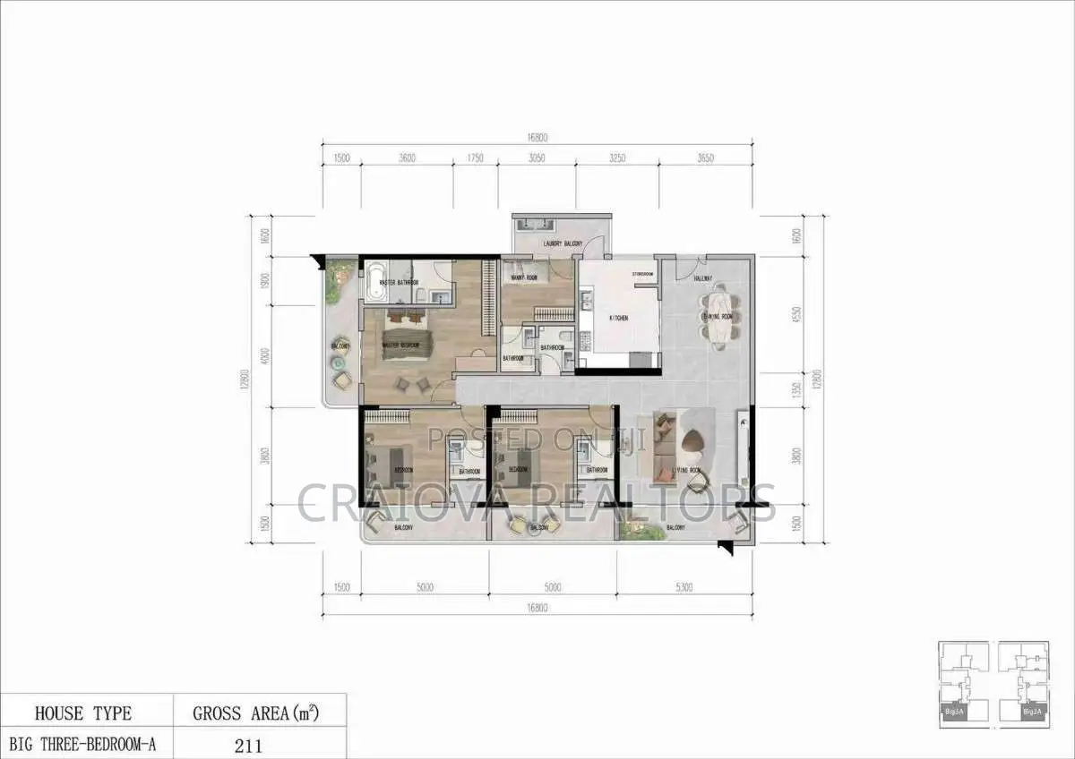 2bdrm Apartment in Luna Oak Residency, Kilimani for sale