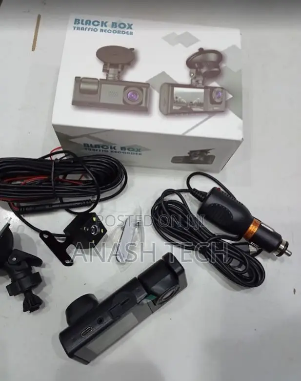 Wifi Video Car Recording Dual Lens Dash Cam for Cars Black