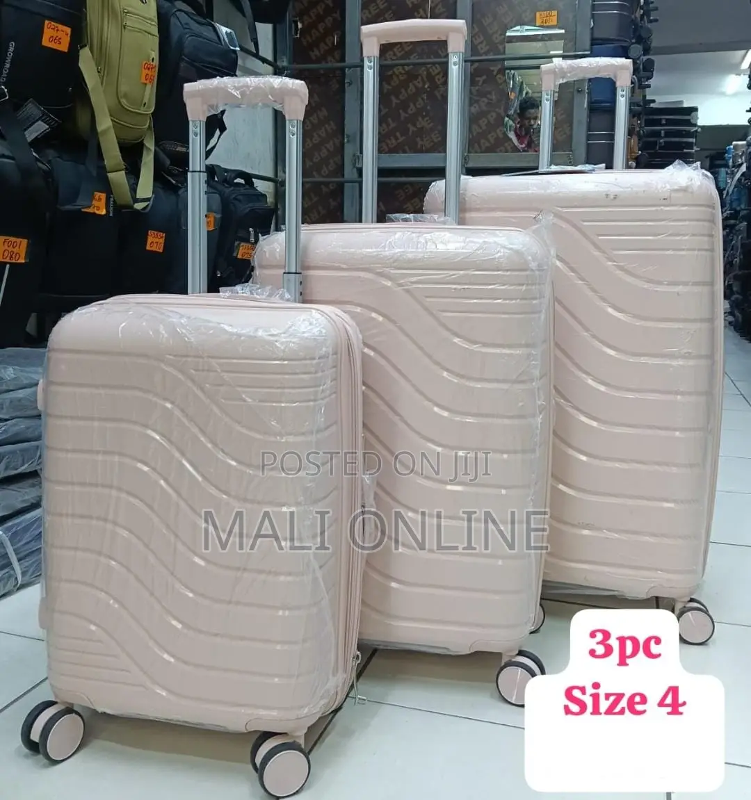 3-Piece Suitcase Set 27-Inch Luggage Trolley Abs Travel Bags