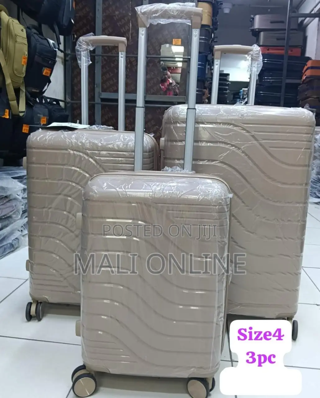 3-Piece Suitcase Set 27-Inch Luggage Trolley Abs Travel Bags
