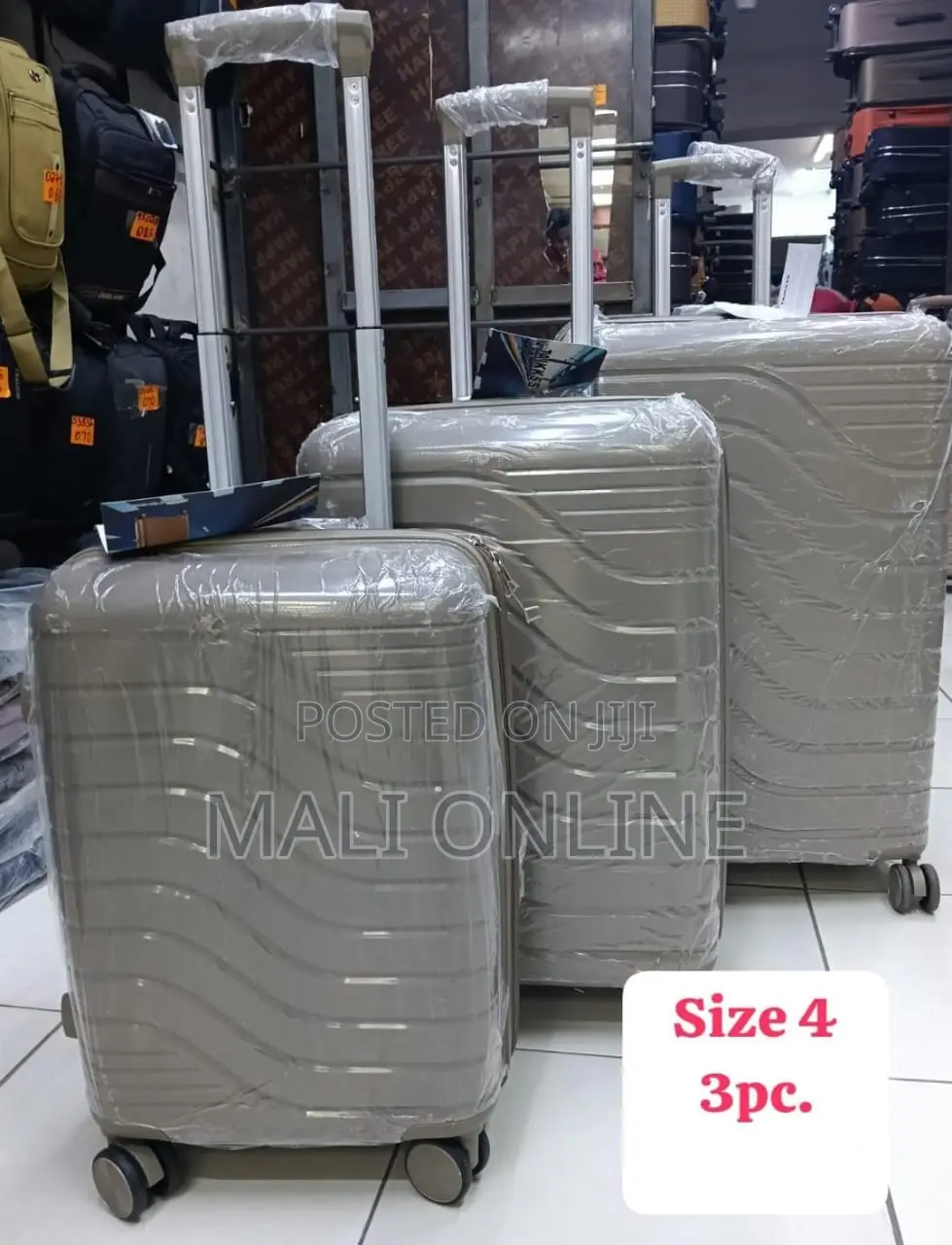 3-Piece Suitcase Set 27-Inch Luggage Trolley Abs Travel Bags
