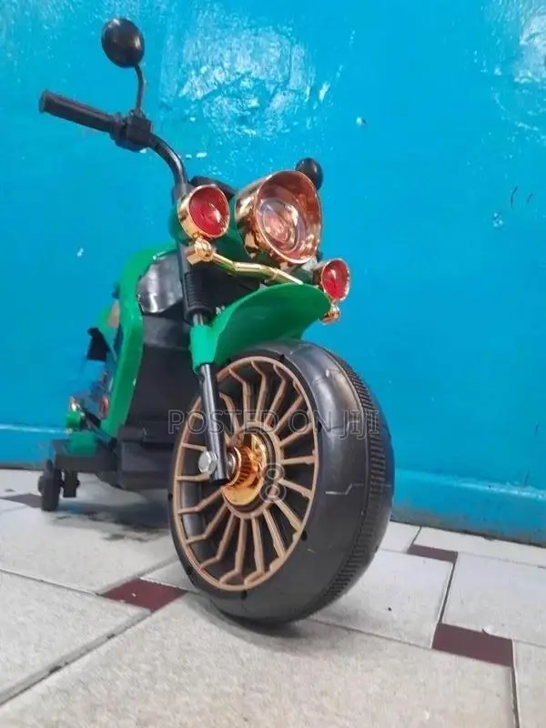 Kids Electric Chopper Motorbike – Big Front Wheel Led Lights