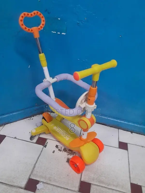 3-in-1 Baby Walker, Stroller Scooter With Lights Melody