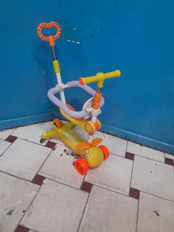 Multi-Function 3-in-1 Baby Walker, Stroller, Scooter for Ages 1-9