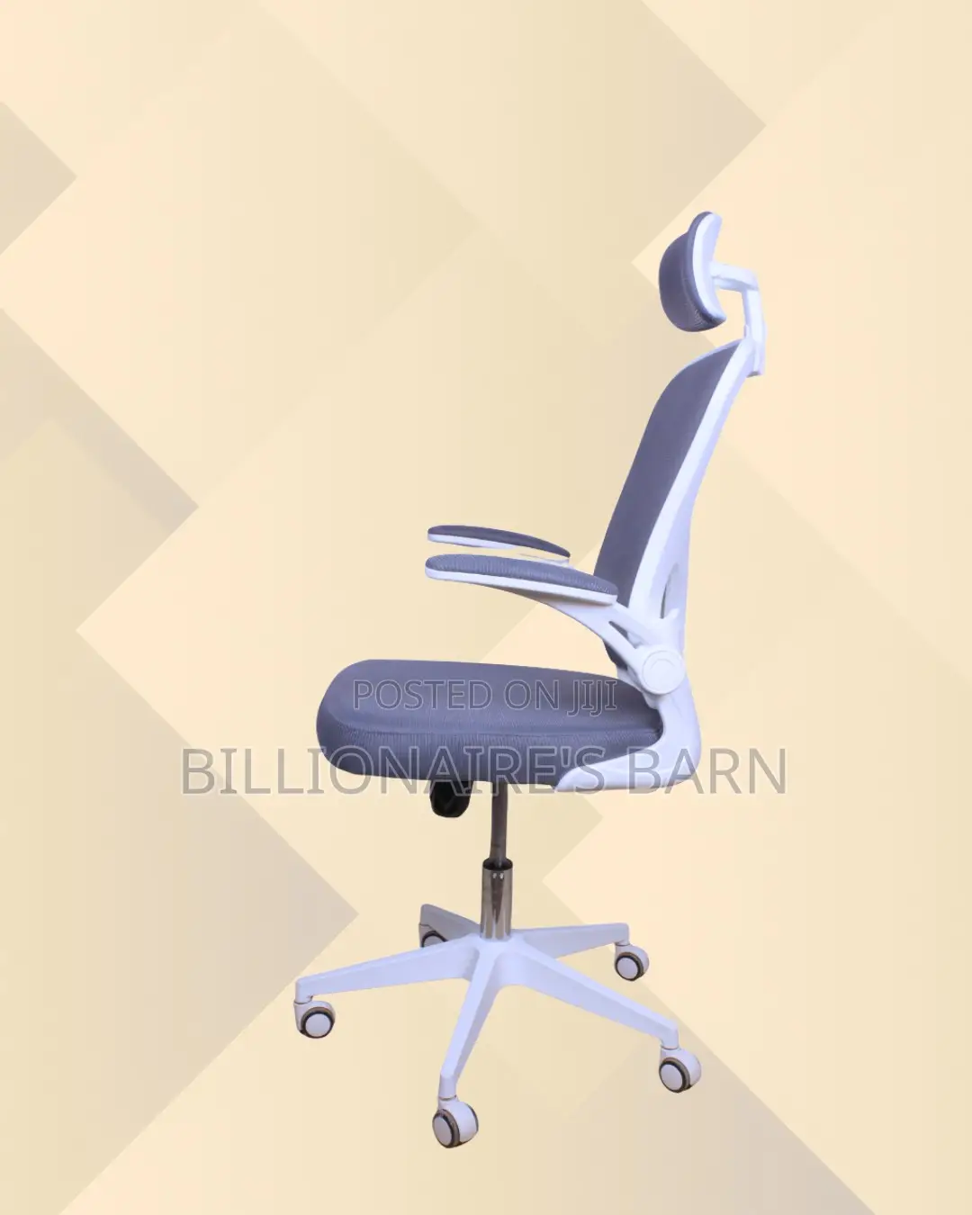 Adjustable Chair White Castors Quiet-Roll | Best Deal Online
