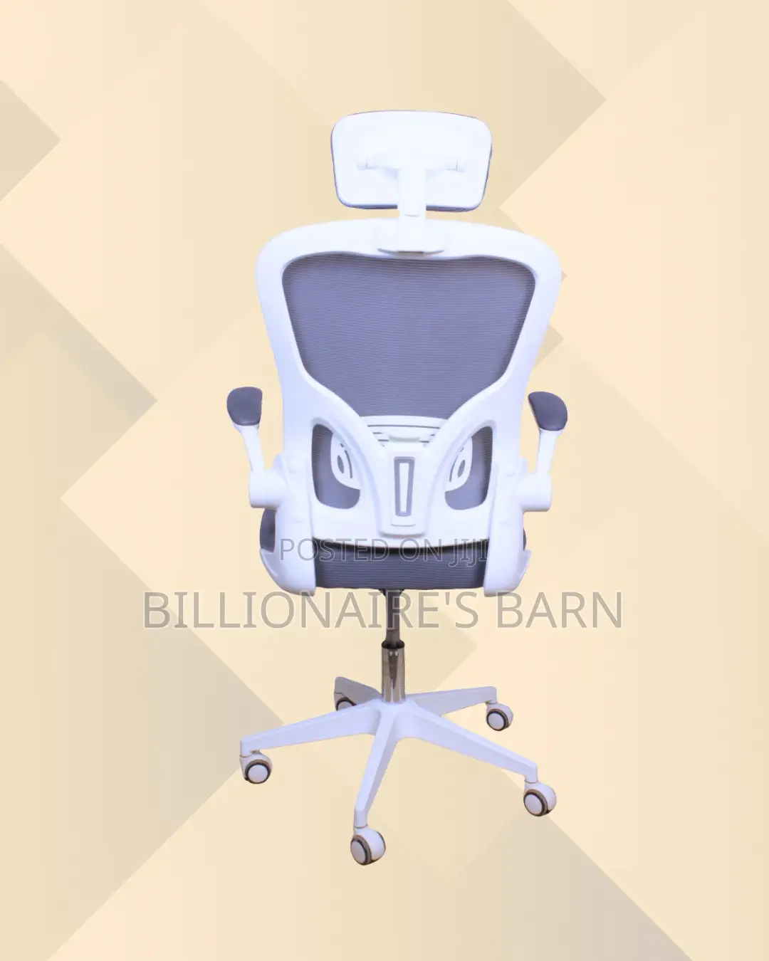 Adjustable Chair White Castors Quiet-Roll | Best Deal Online
