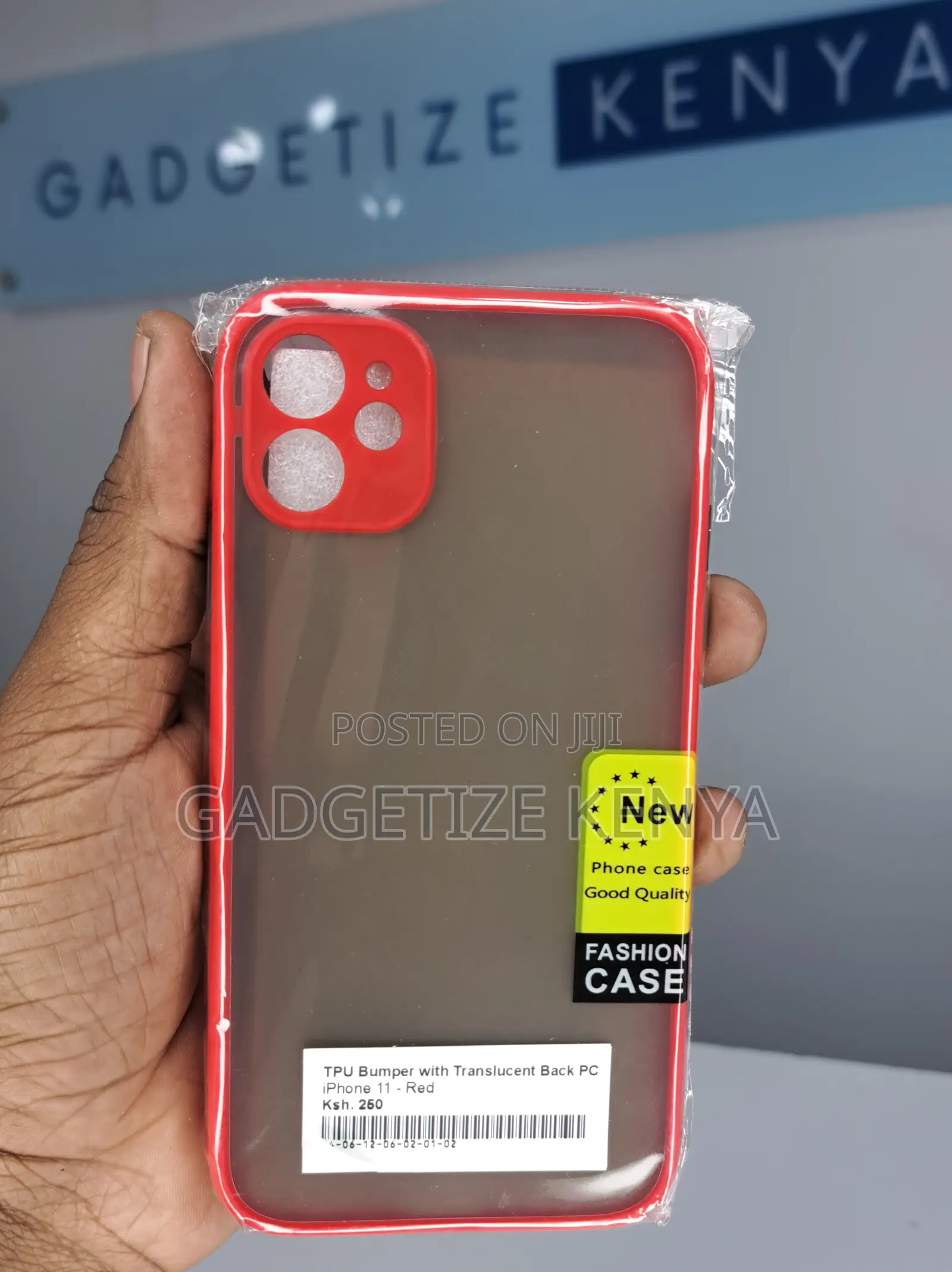 Bumper iPhone 11 With Translucent Back Pc Case