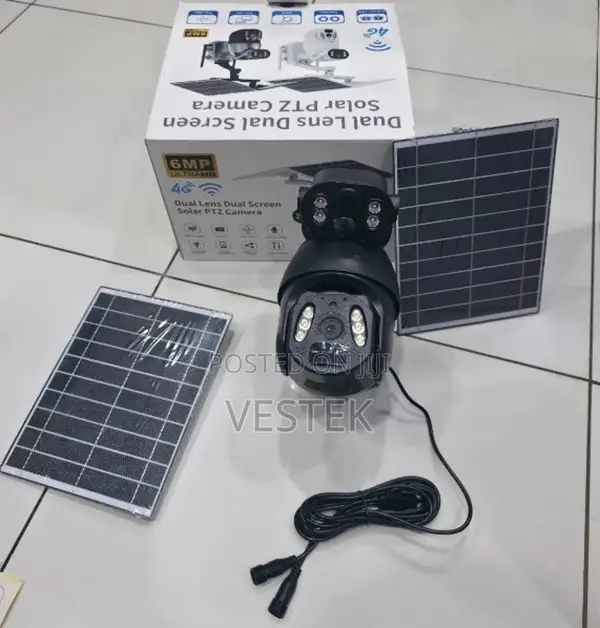 Solar Powered 4g Dual Lens Camera Dual Lens Panel Ubox Solar Camera