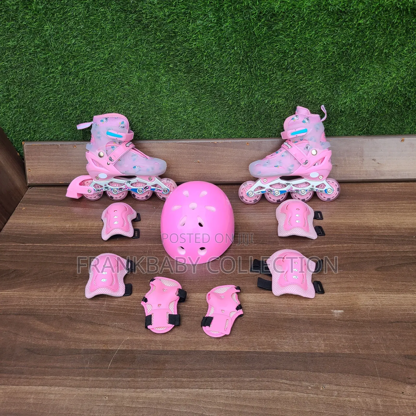 Kids Outdoor Rubber Skates. Adjustable.