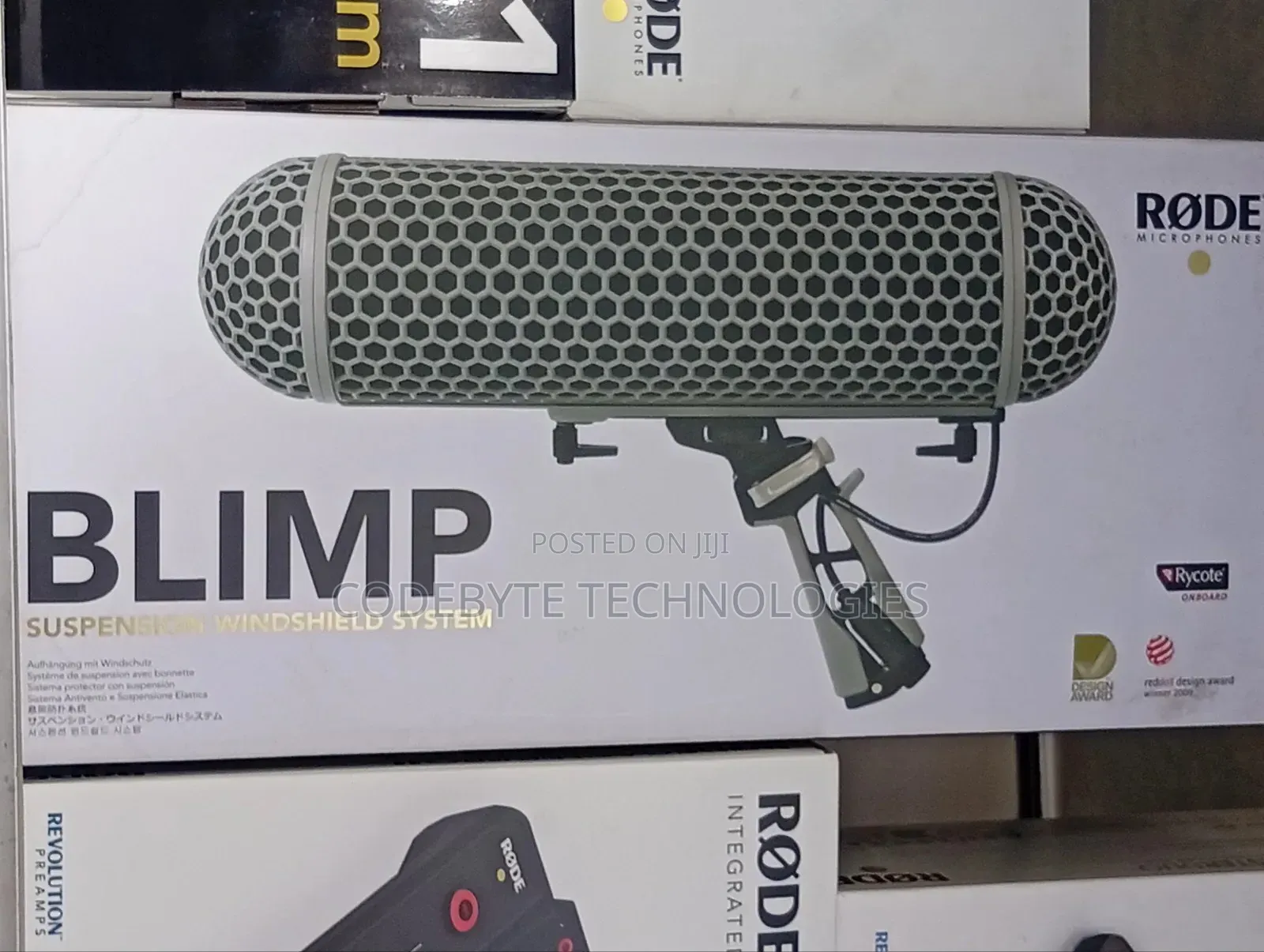 Rode Blimp Windshield And Rycote Shock Mount Suspension System