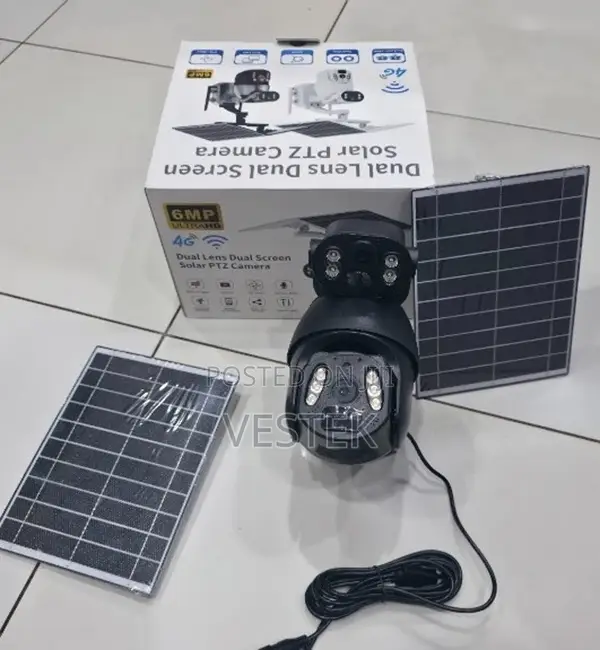 Ubox Auto Rotation Solar 4g Wireless Sim CCTV Surveillance Ubox 6mp