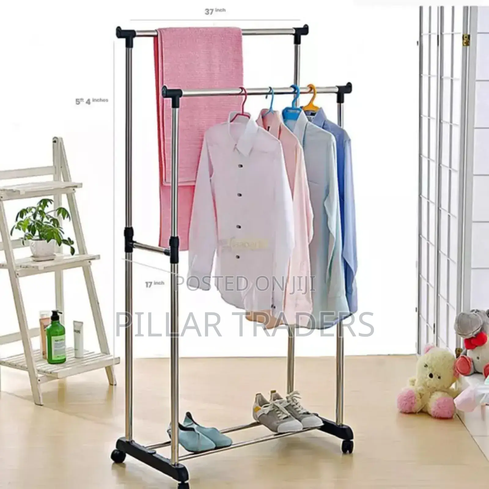 Double Pole Clothrack