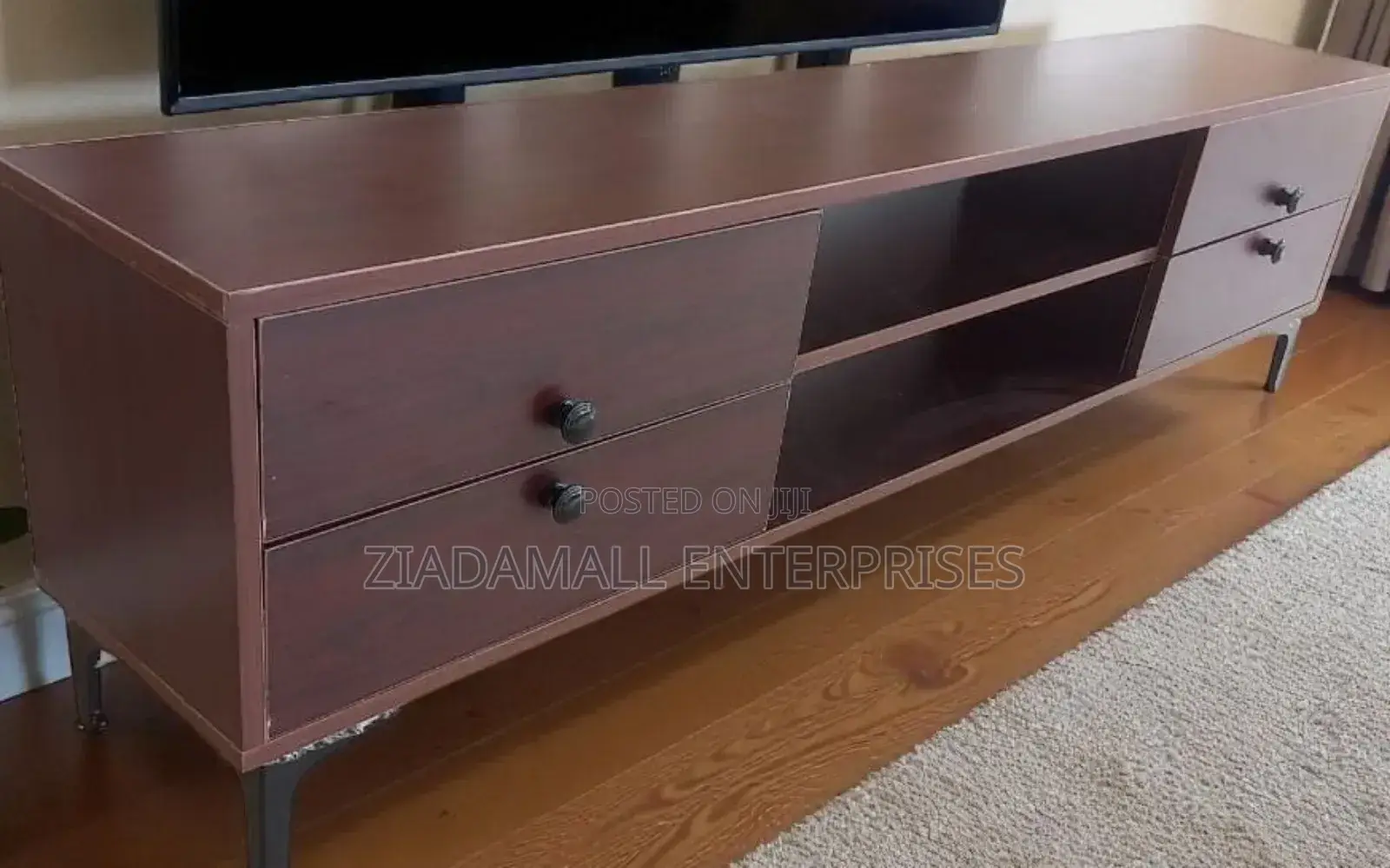Etimo Tv Stand Elegant Functional Entertainment Center