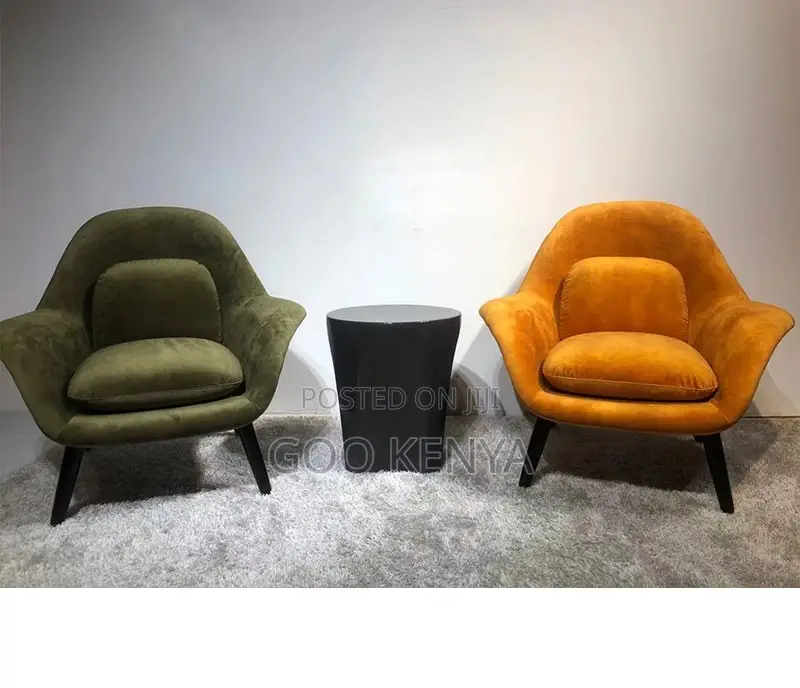 Home Chair; Elegant Single Fabric Accent Chair for Lounge Balcony