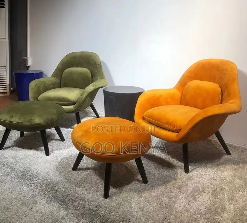 Home Chair; Elegant Single Fabric Accent Chair for Lounge Balcony