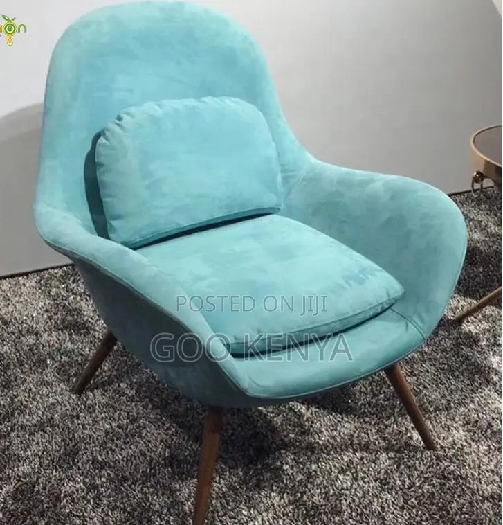 Home Chair; Elegant Single Fabric Accent Chair for Lounge Balcony