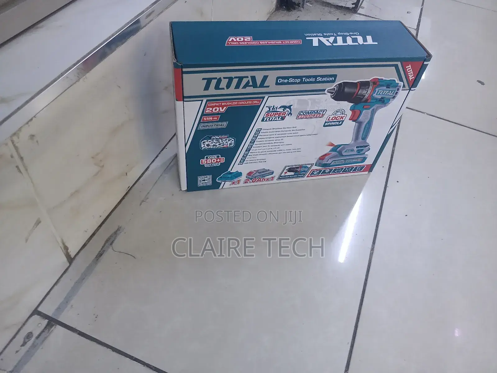 Total Tdli205582 Compact Brushless Cordless Drill 20v