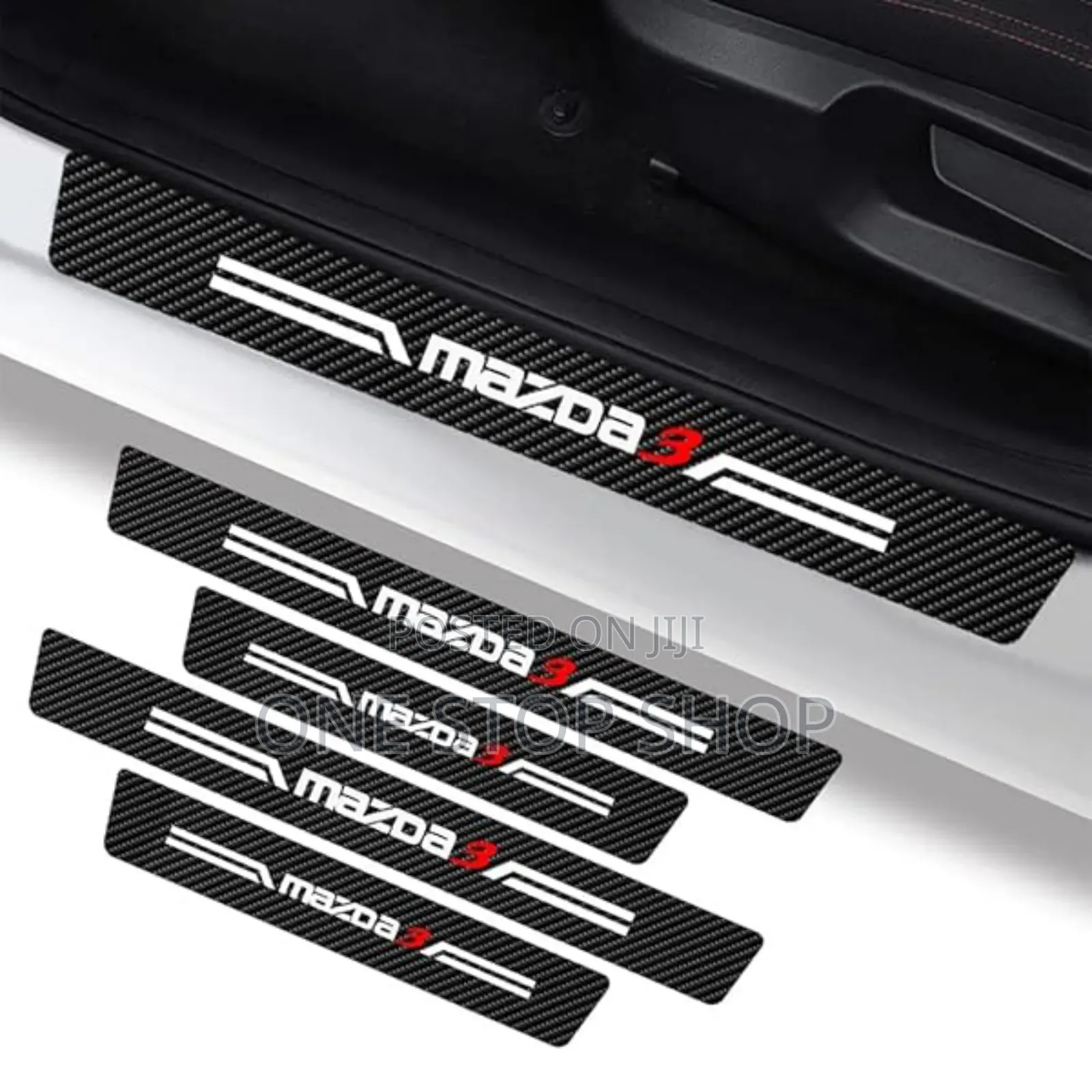 Mazda 4pcs Branded Door Step Self Adhesive Stickers