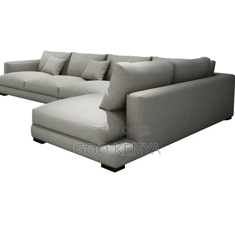 Home Sofa; L-Shaped Elegant Modular Cloth Sofa With Italian Design