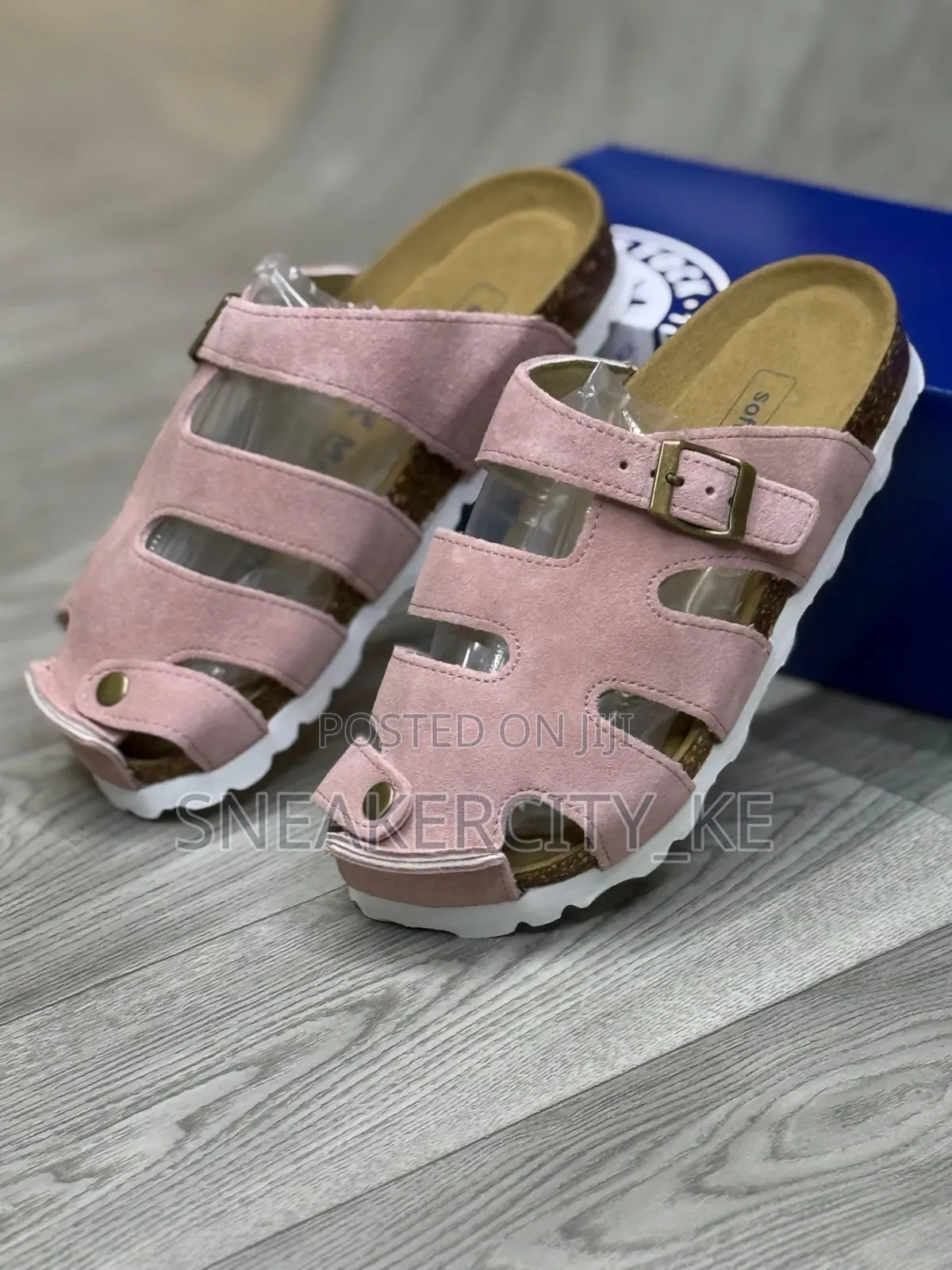 Pink Cork Sandals