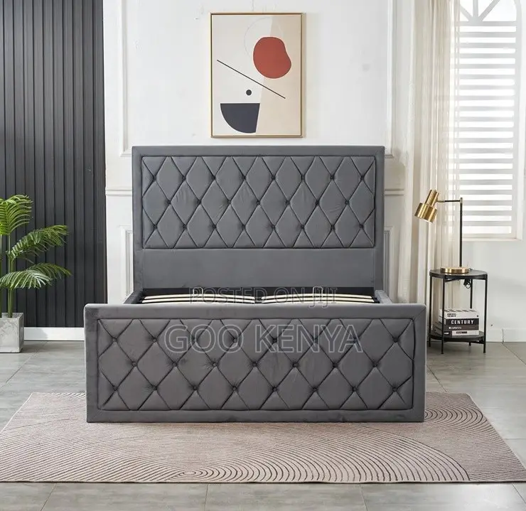 Home Bed; Wooden Platform Bed With Built-in Storage