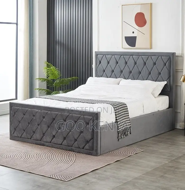 Home Bed; Wooden Platform Bed With Built-in Storage