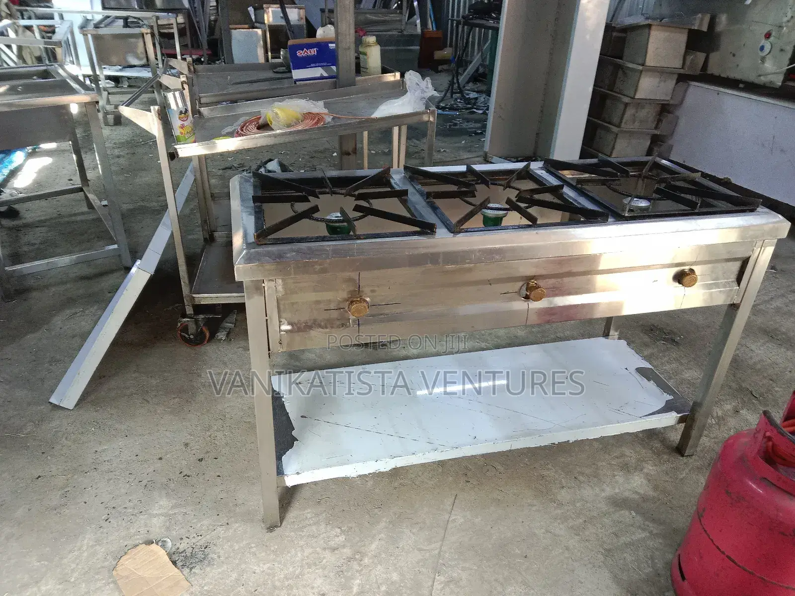 Commercial 3 Burner High Pressure Stove