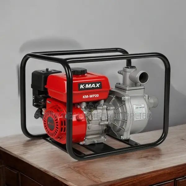 K- Max 2 Inch 7hp Water Pump With Portable Frame and 4- Stroke Engine