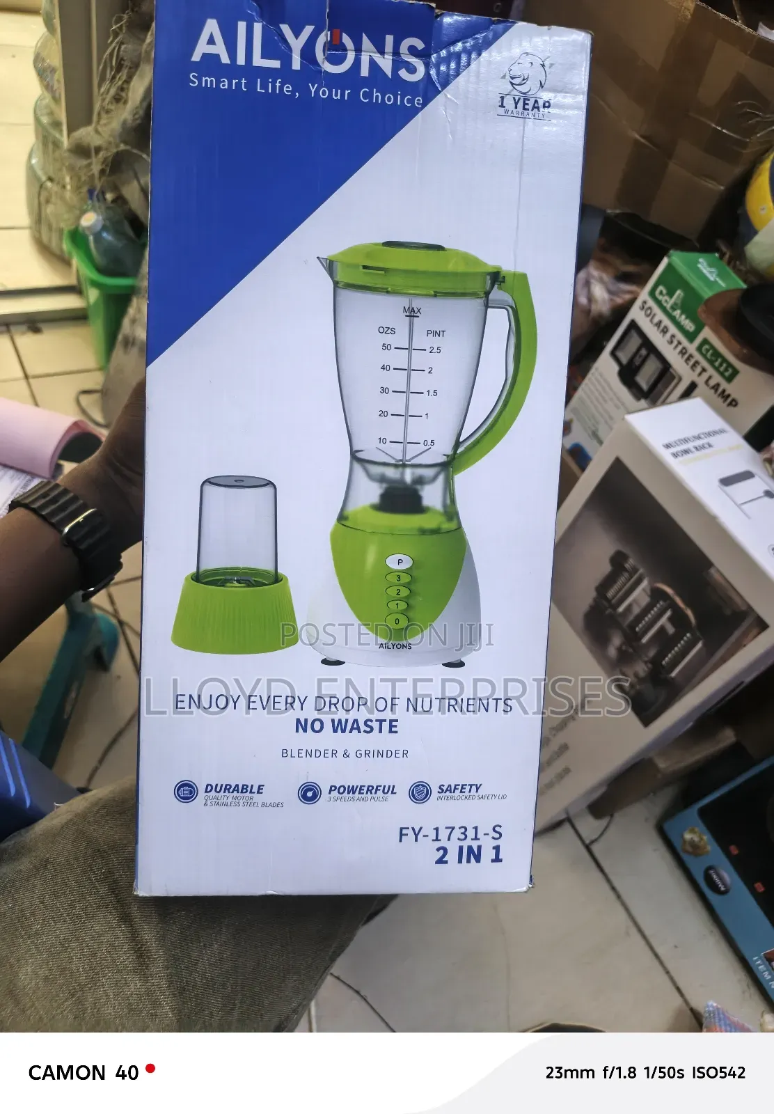 Ailyons 2 in 1 Blender