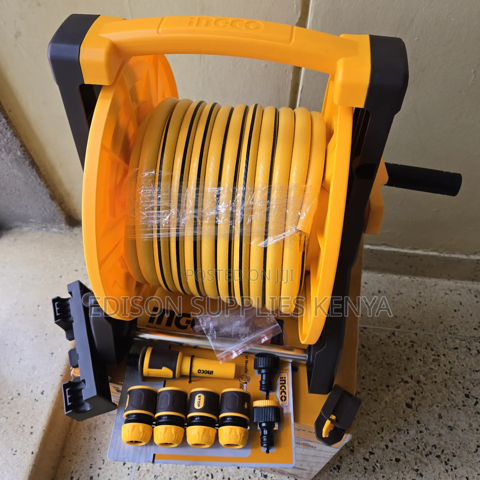 Garden Hose Reel 20 Metre Hose Pipe Sprinkler Trolley Cart Water Pipes
