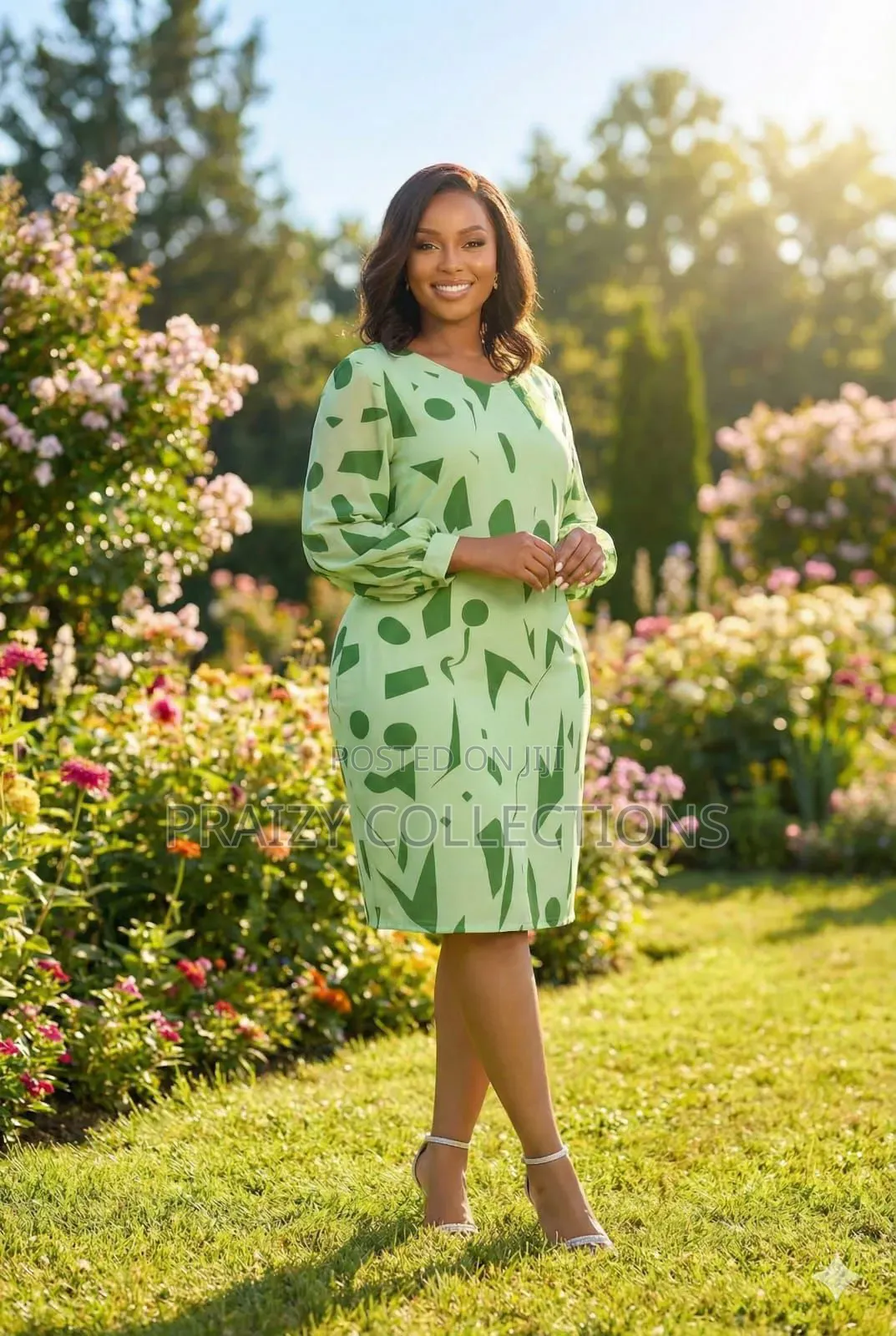 Blossom Print Midi Dress