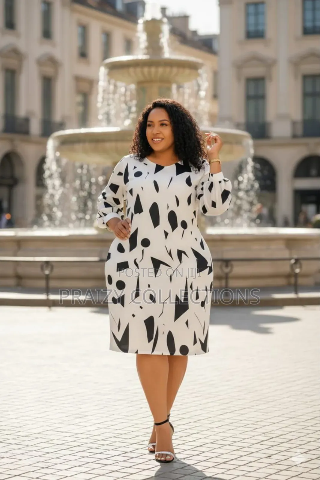 Blossom Print Midi Dress