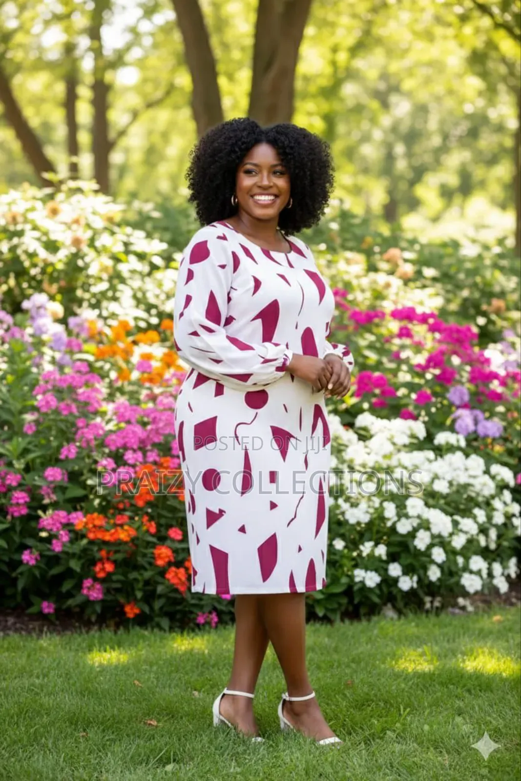 Blossom Print Midi Dress