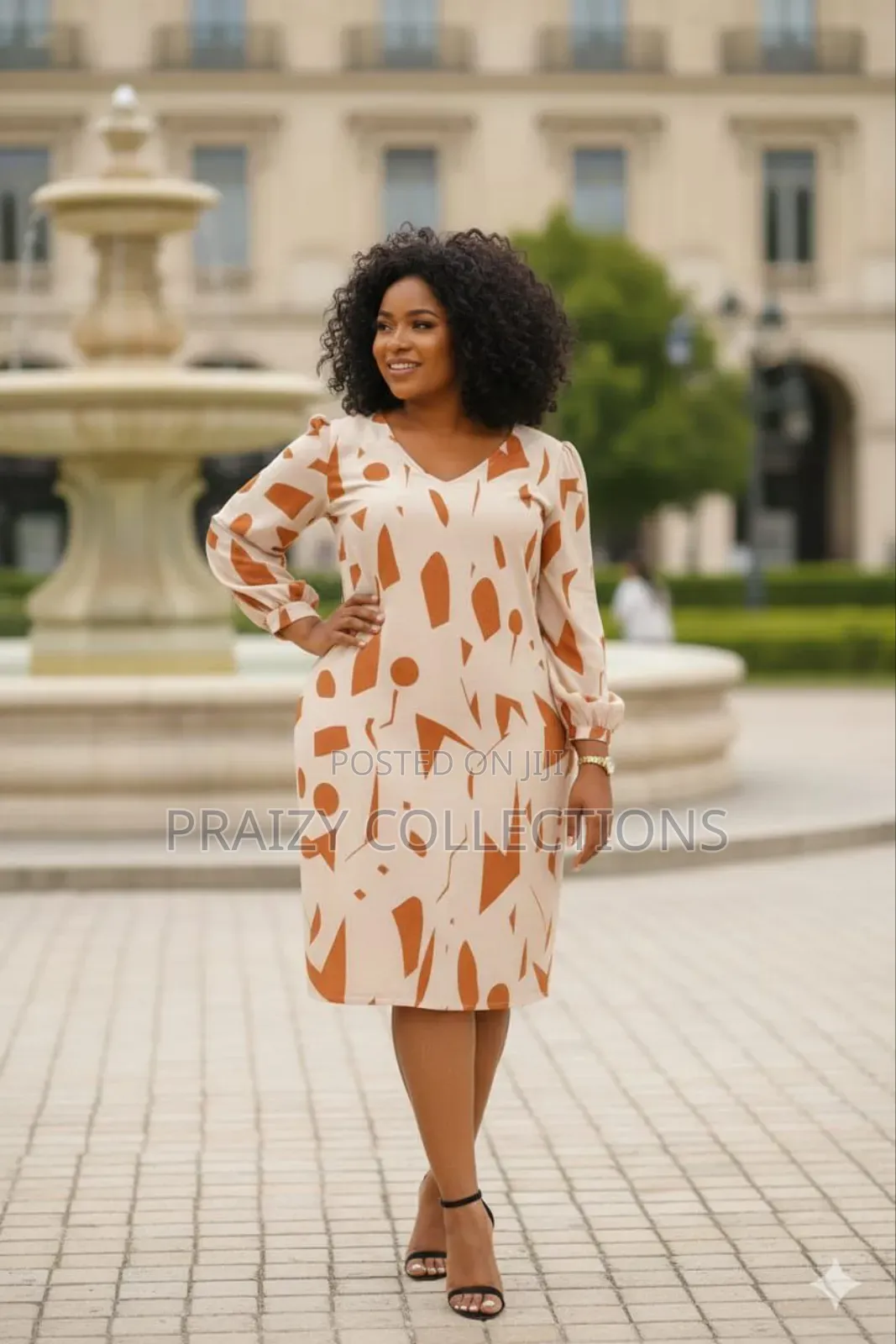 Blossom Print Midi Dress