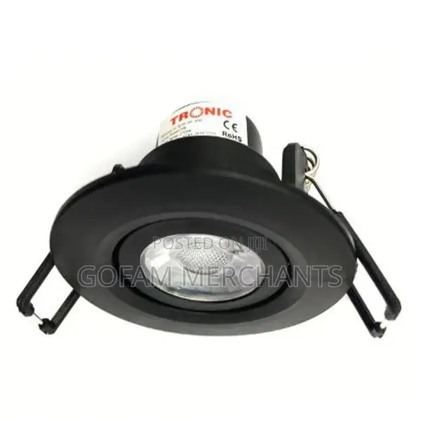 Downlighter Led 3 Watts Warm White Black Colour