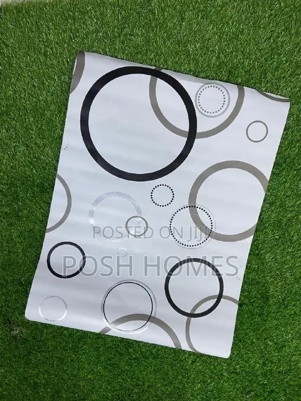 White Circle Diy Wall Covering Wallpapers