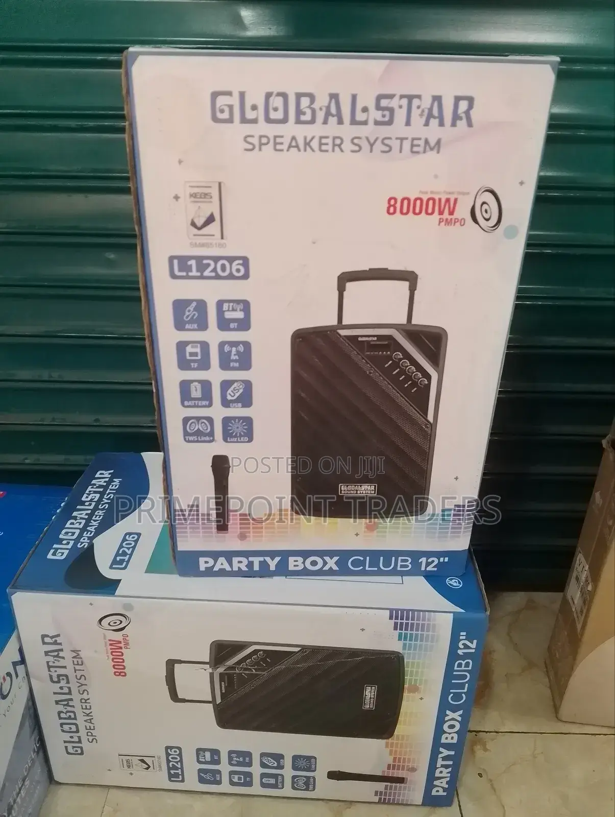 Globalstar Portable Club 12 Inches Trolley Portable Speaker
