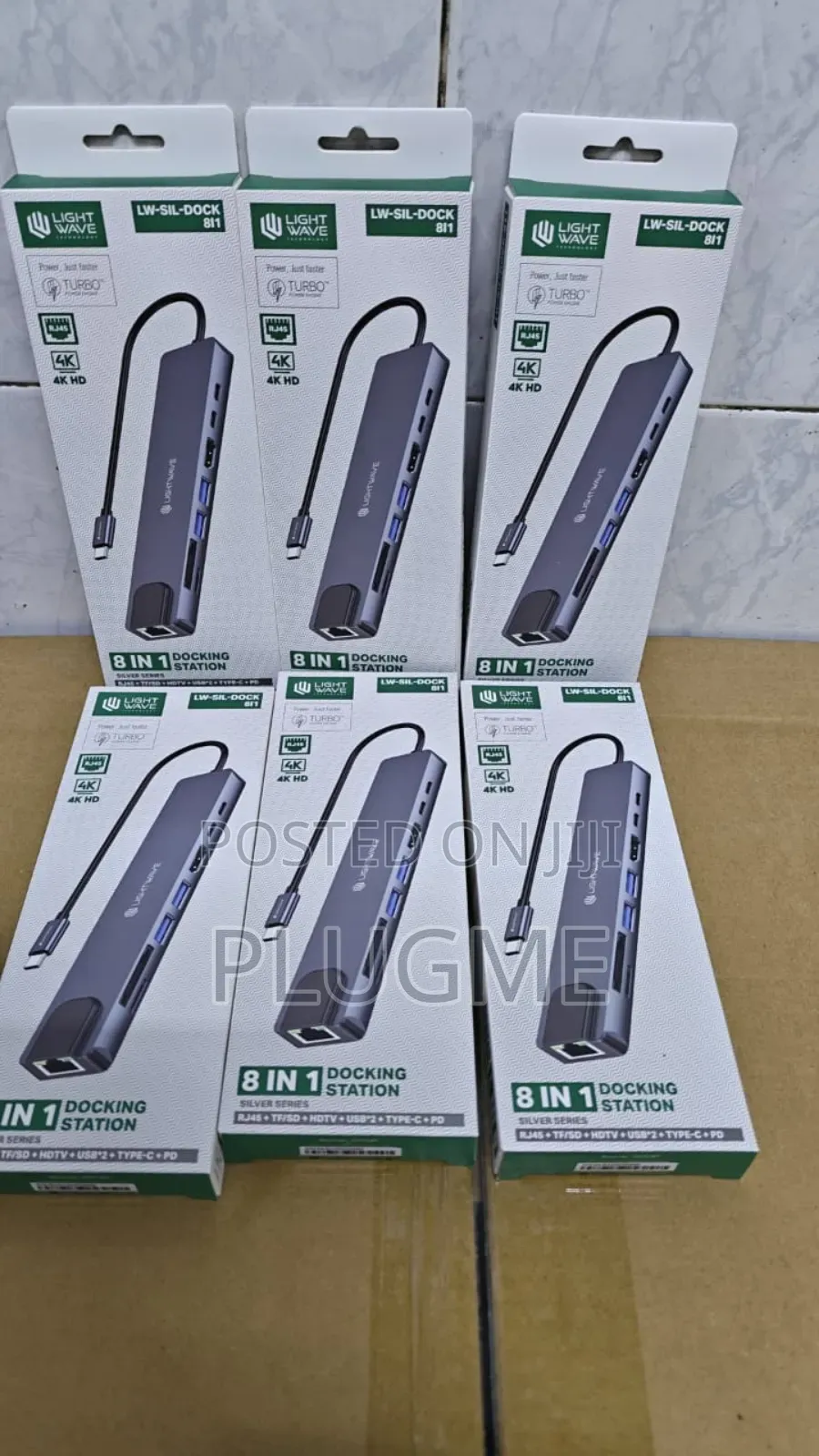 Type C Docking Station 8 in 1 Type C Converter
With
Usb and Hdmi