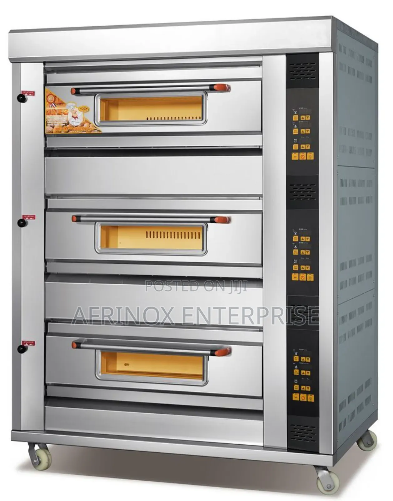 6-Tray 3-Deck Commercial Oven – Bake Like a Pro in Bakery