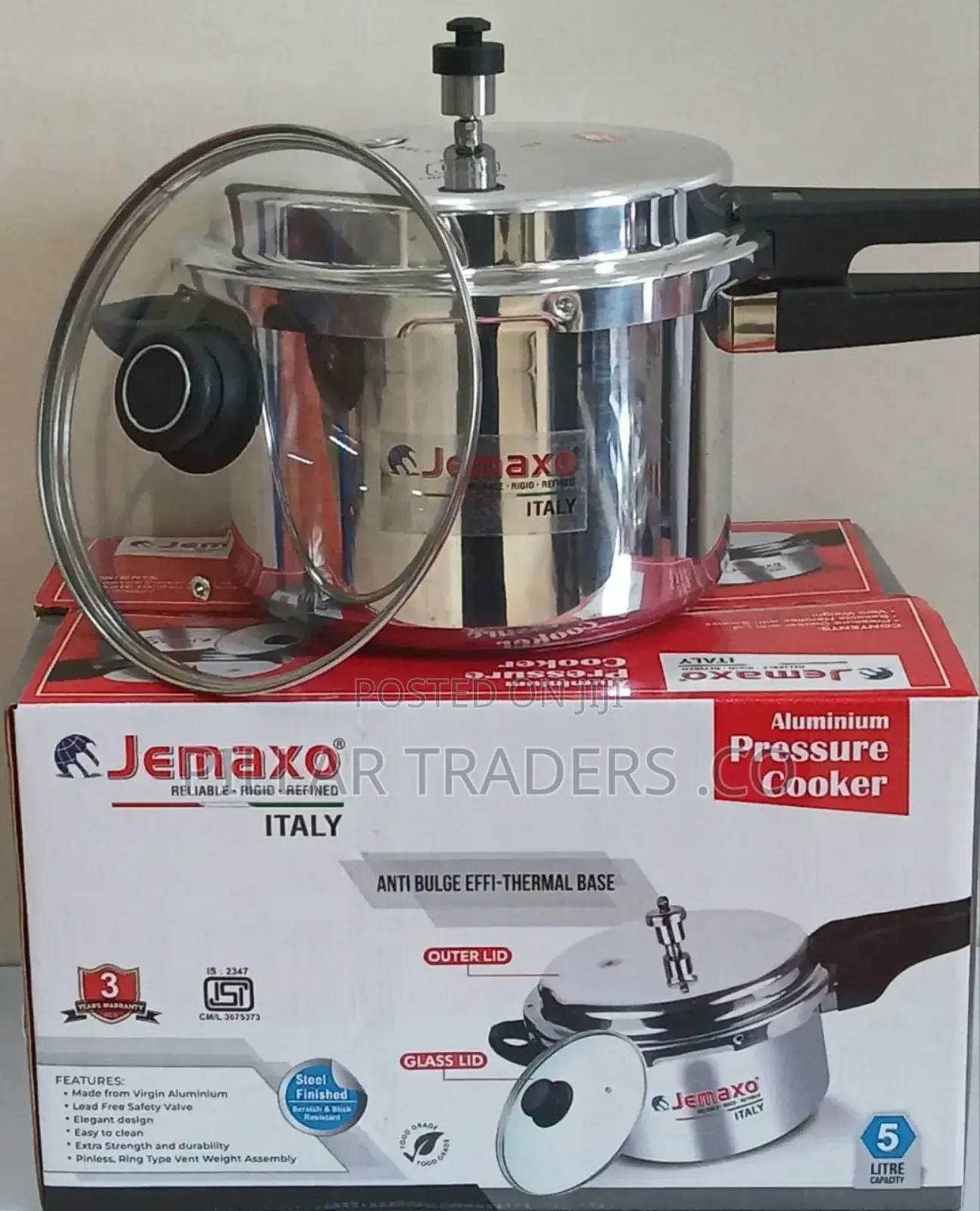 Jemaxo Manual Pressure Cooker