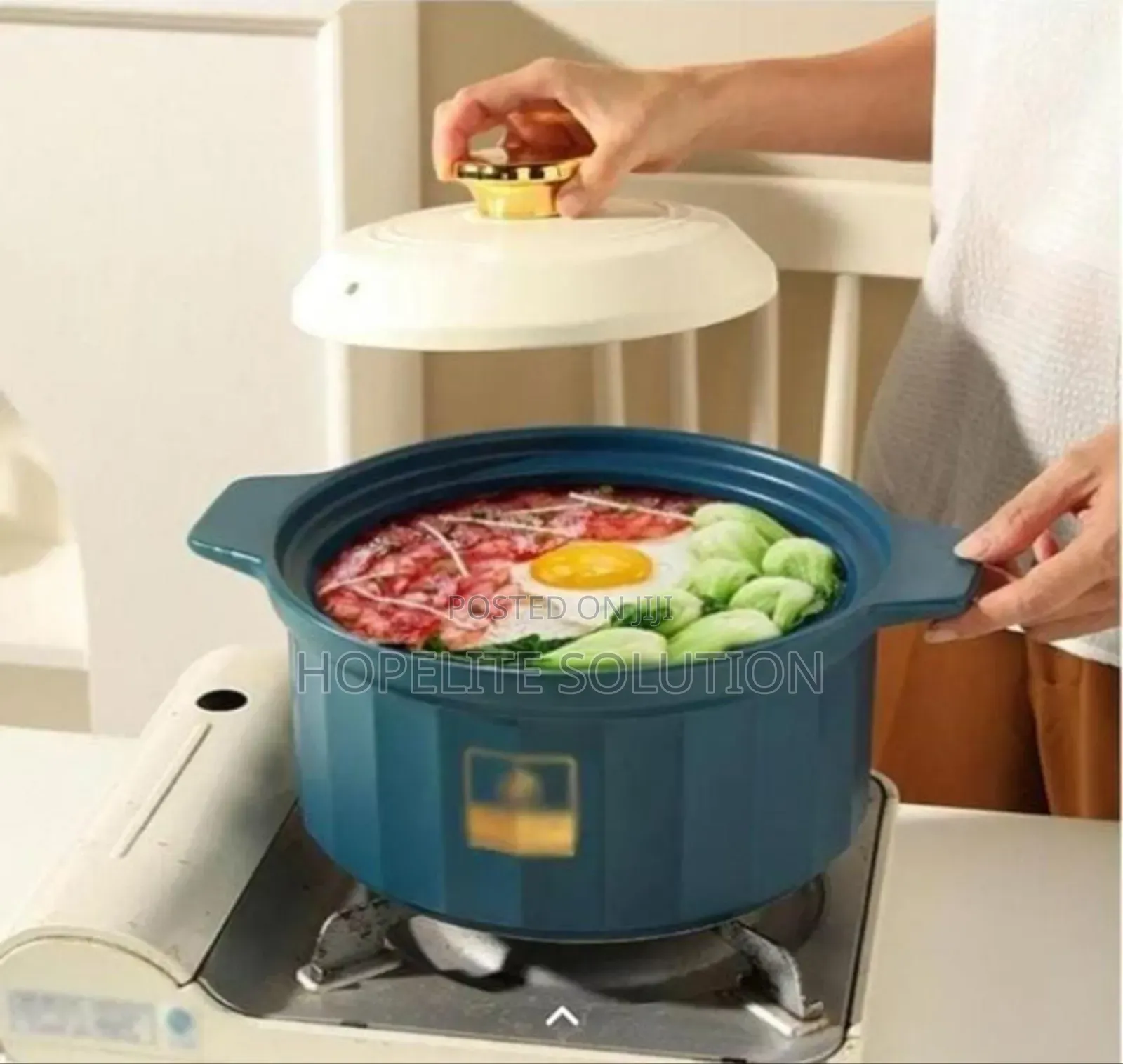 Ceramic Casserole Cooking Pot With Alid