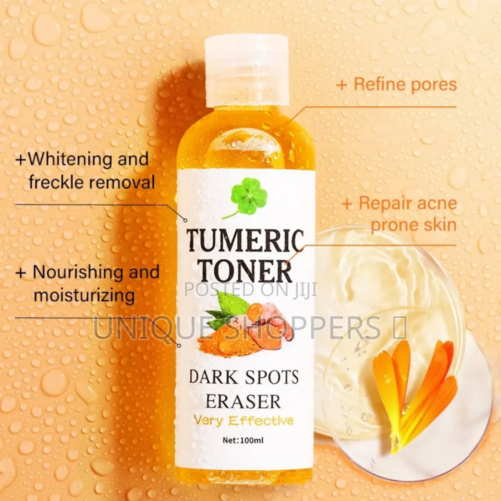 Dark Spots Remover Corrector Serum Tumeric Toner Acne Remover Fade Dar