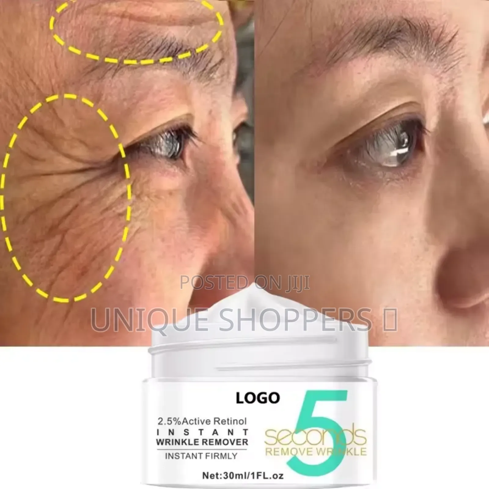 Vova 5 Seconds Instant Wrinkles Removal Cream Active Retinol Lifting