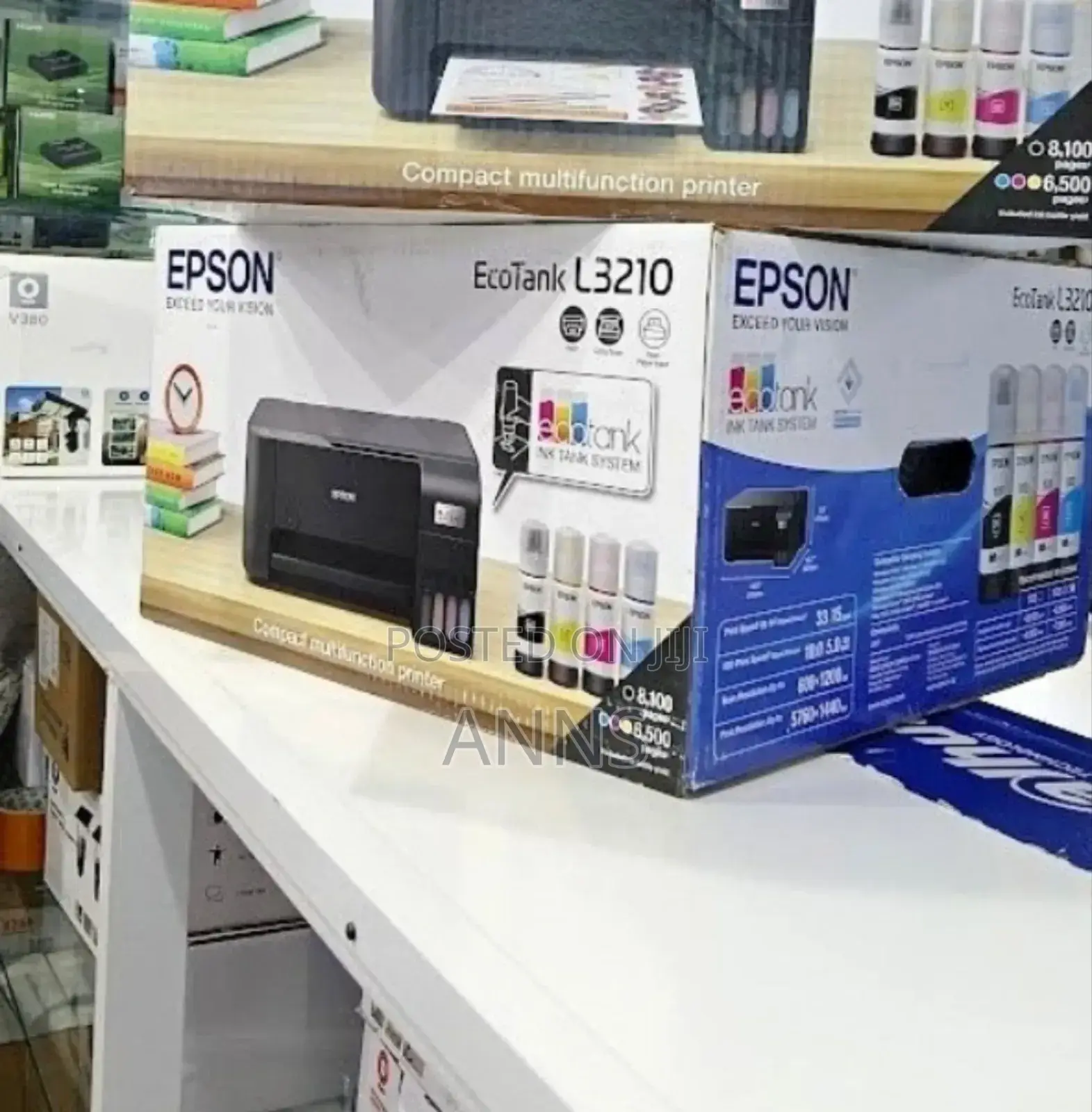 Epson Ecotank L3210 Multifunction Printer With Wifi Option Ep*Black