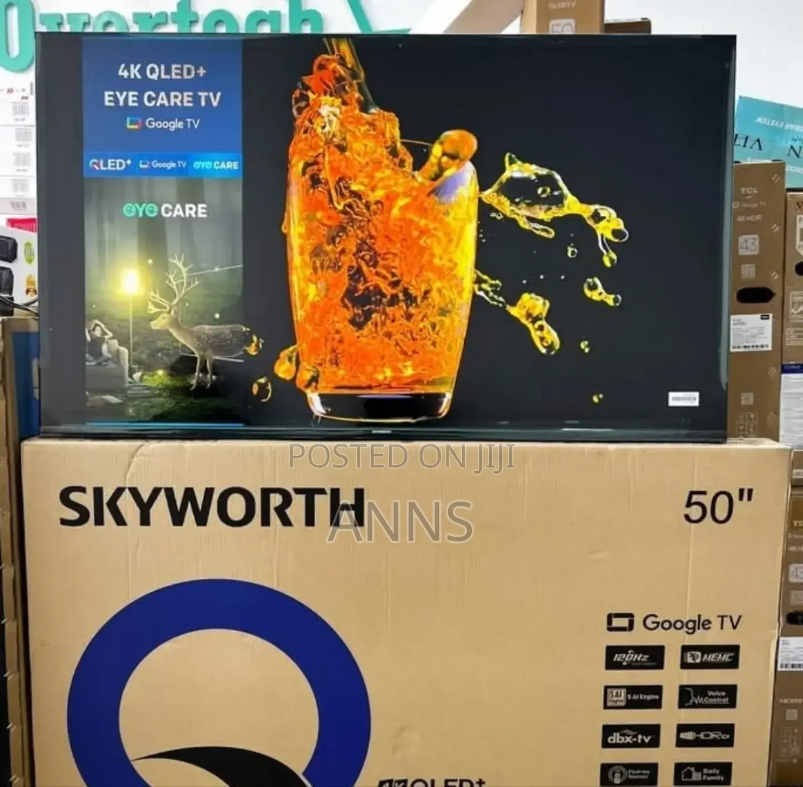 Skyworth 50 Inches Google Tv /Qled / Prime Video/ Google Cast